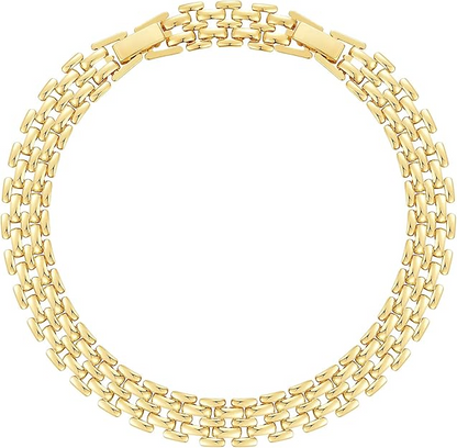 2pc 14k Chunky Link Bracelets